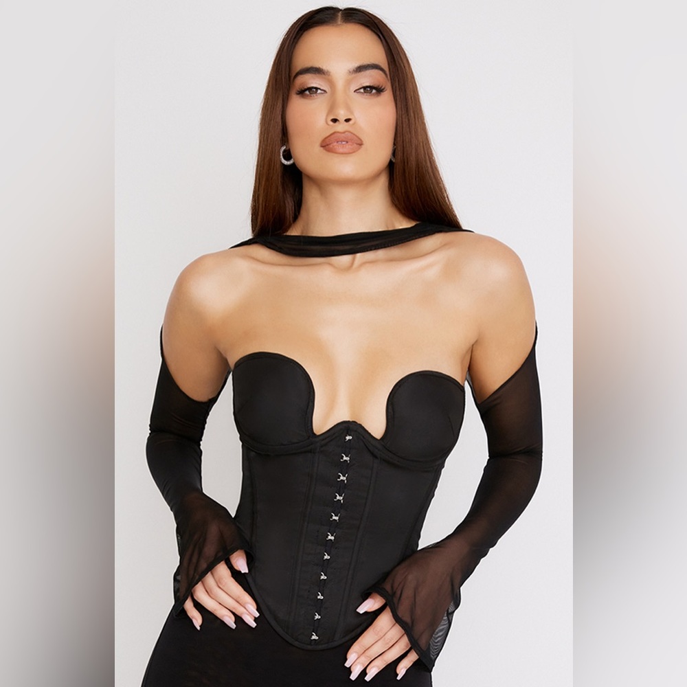 House of CB Mina Black Corset XS Large Cup